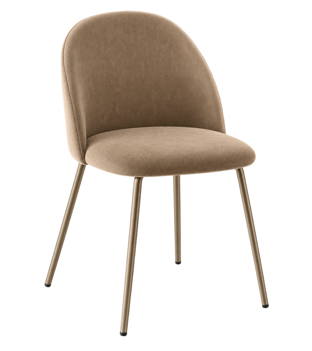 Sedia “Karen” imbottita in tessuto – IKONE CASA