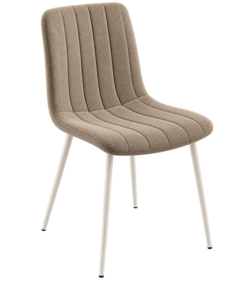 Sedia “Kole” imbottita in tessuto – IKONE CASA