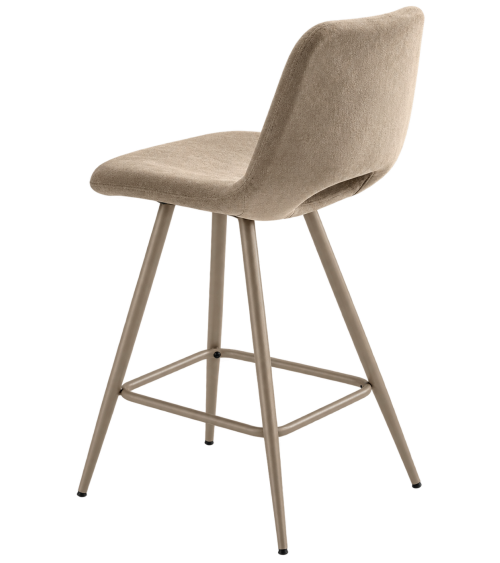 Sgabello “Dias” imbottito in tessuto – IKONE CASA