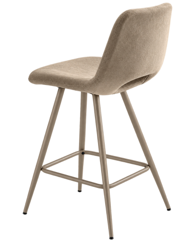 Sgabello “Dias” imbottito in tessuto – IKONE CASA