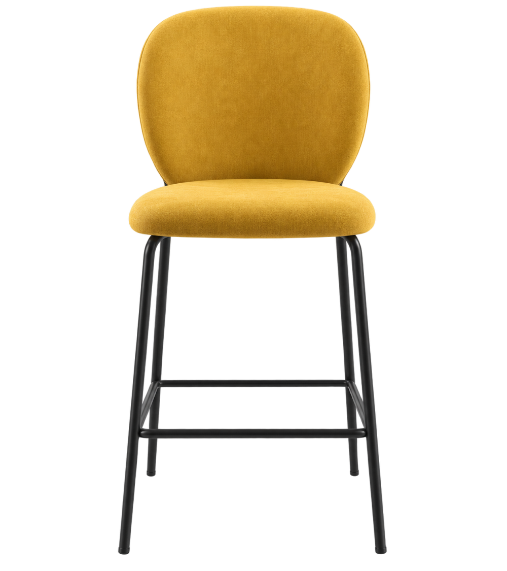 "Oasi" stool upholstered in fabric – IKONE CASA