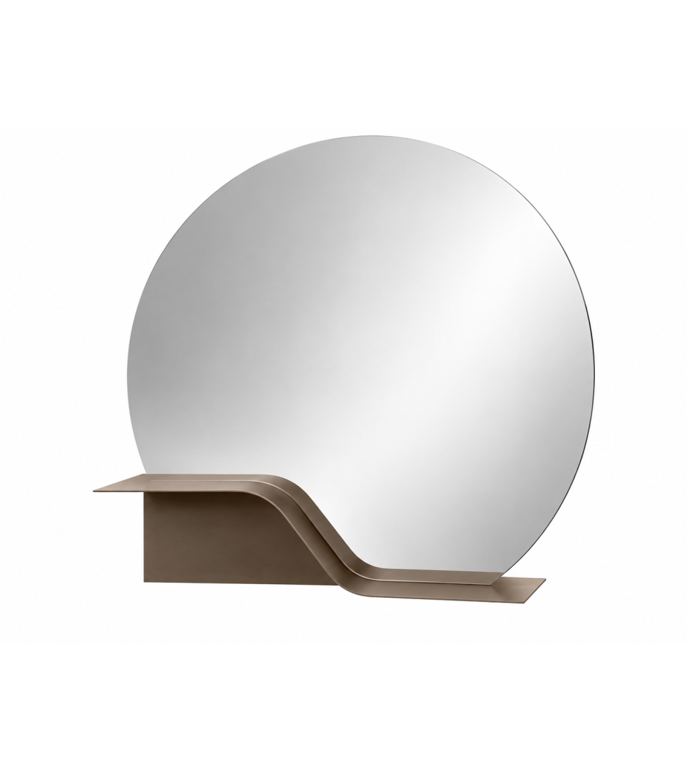 Ingresso “Onda” con specchio Iko LED e mensola Flow – IKONE CASA