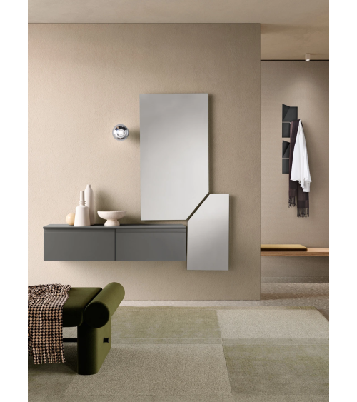 Ingresso “Linea” con specchio Thalia e mobile Adige – IKONE CASA