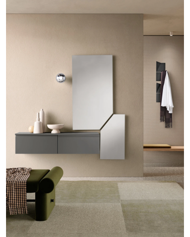 Ingresso “Linea” con specchio Thalia e mobile Adige – IKONE CASA