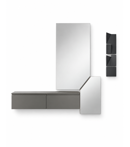 Ingresso “Linea” con specchio Thalia e mobile Adige – IKONE CASA