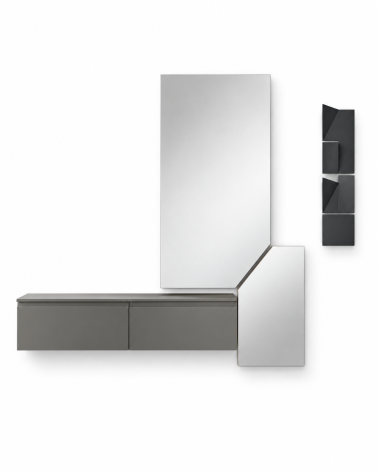 Ingresso “Linea” con specchio Thalia e mobile Adige – IKONE CASA