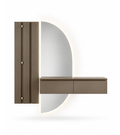 "Arco" entrance hall with Senna mirror and Adige cabinet – IKONE CASA