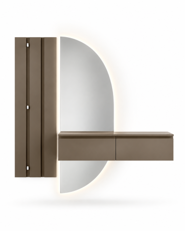"Arco" entrance hall with Senna mirror and Adige cabinet – IKONE CASA