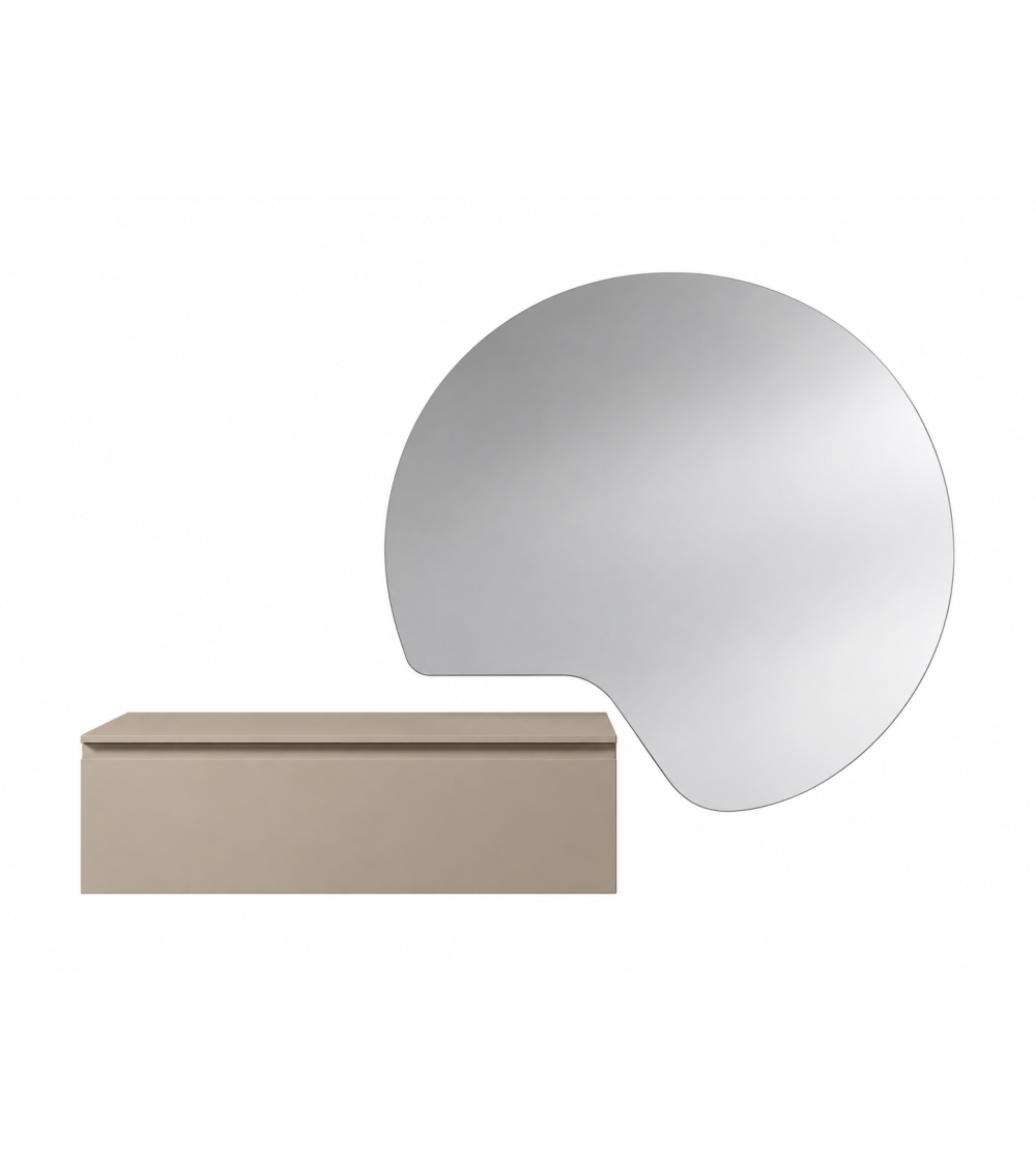 "Nucleo" entrance hall with Iko LED mirror and Adige module – IKONE CASA