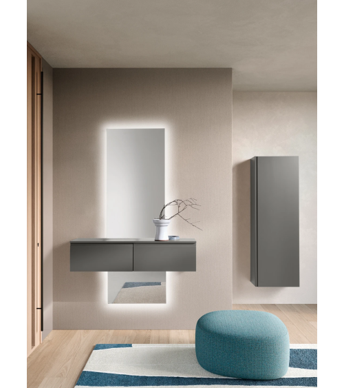 “Vertical” entrance with Volga mirror and Adige coat rack – IKONE CASA