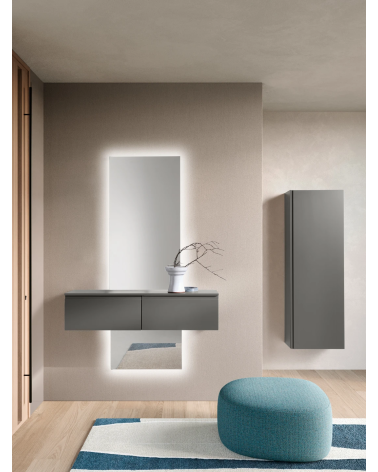 “Vertical” entrance with Volga mirror and Adige coat rack – IKONE CASA