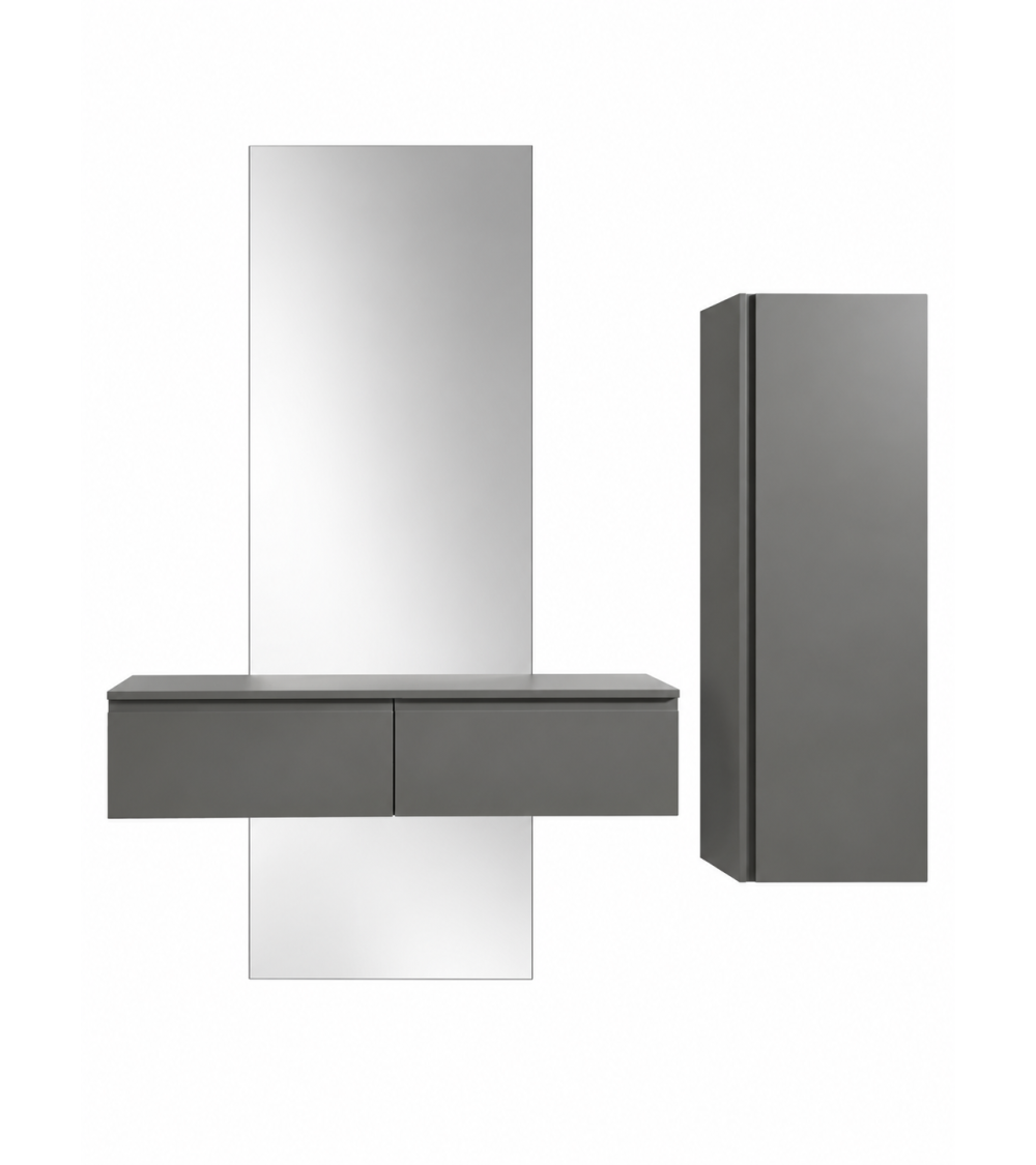 “Vertical” entrance with Volga mirror and Adige coat rack – IKONE CASA