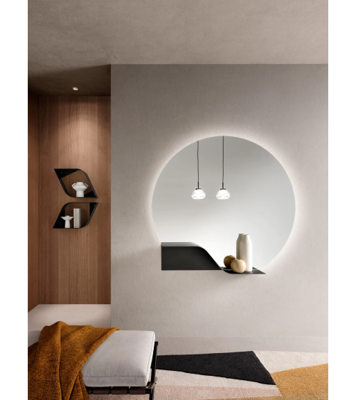 Ingresso “Sintesi” con specchio Iko, Flow e mensole Asana – IKONE CASA