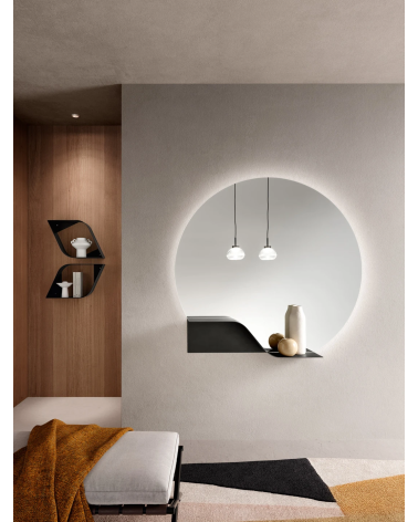Ingresso “Sintesi” con specchio Iko, Flow e mensole Asana – IKONE CASA