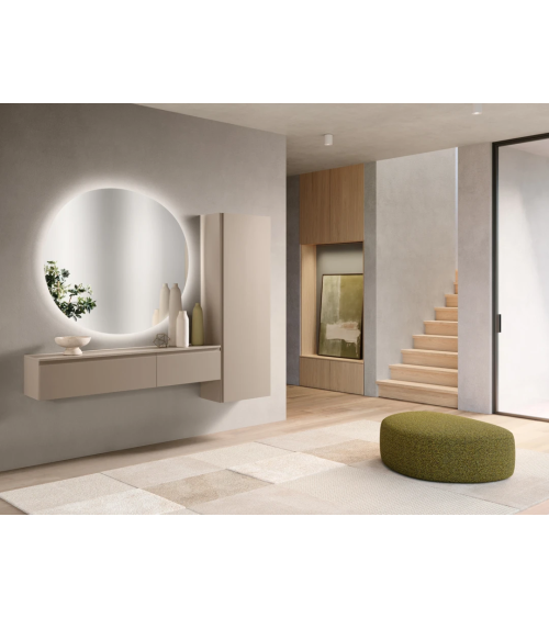 Ingresso “Equilibrio” con specchio Dorian e mobili Adige – IKONE CASA