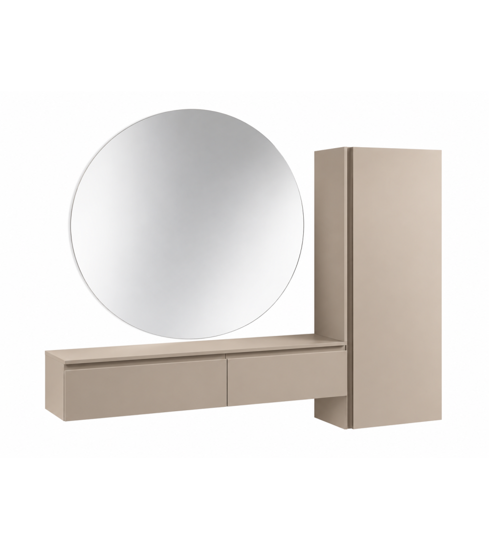 Ingresso “Equilibrio” con specchio Dorian e mobili Adige – IKONE CASA