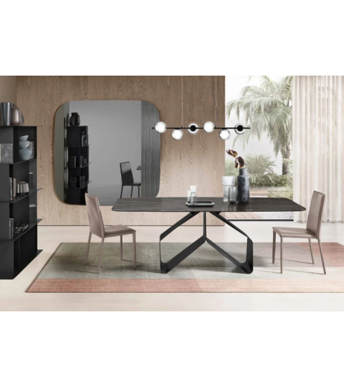 Tavolo “Swing” in vetro o ceramica | Capodarte Home
