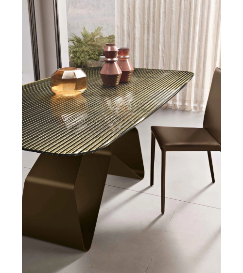 Tavolo “Swing” in vetro o ceramica | Capodarte Home