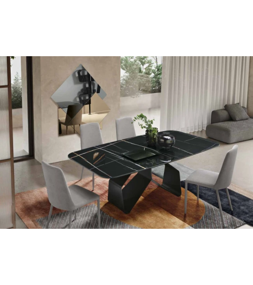 Tavolo “Swing” in vetro o ceramica | Capodarte Home