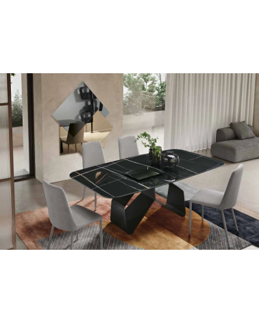 Tavolo “Swing” in vetro o ceramica | Capodarte Home