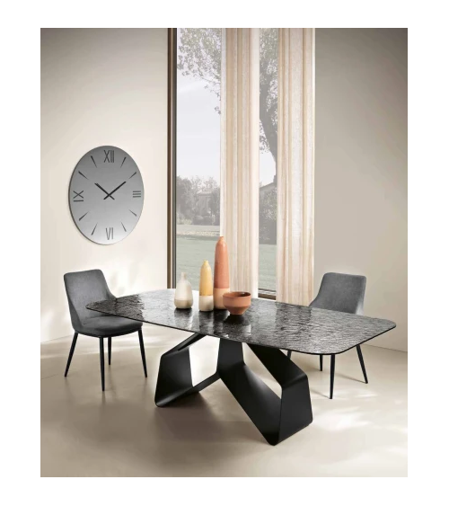 Tavolo “Swing” in vetro o ceramica | Capodarte Home