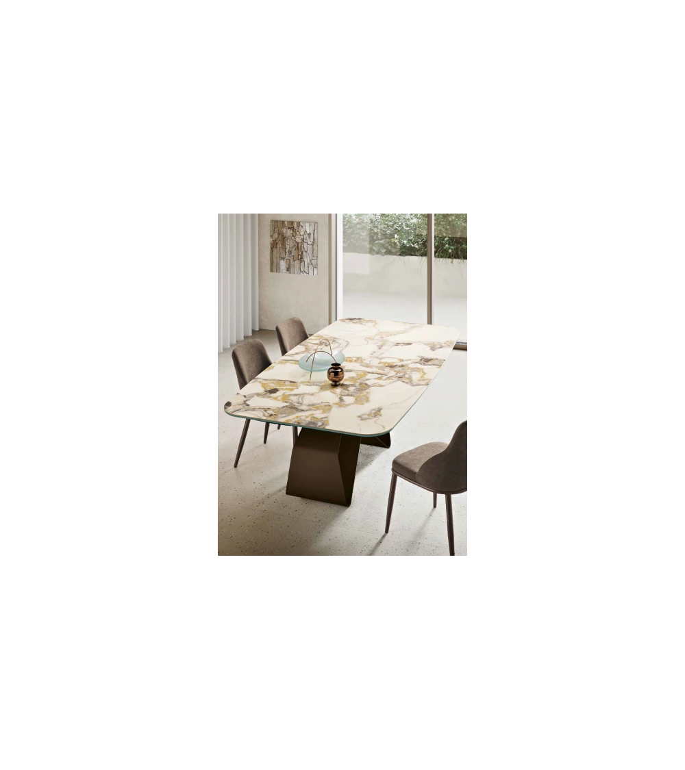 Tavolo “Swing” in vetro o ceramica | Capodarte Home