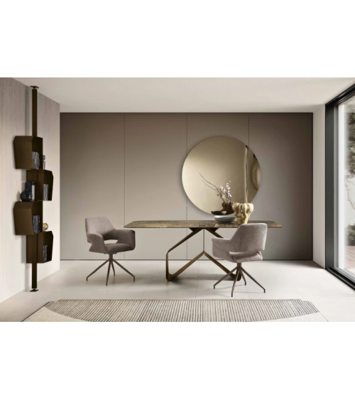 Tavolo “Swing” in vetro o ceramica | Capodarte Home