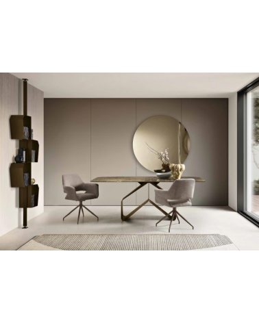 Tavolo “Swing” in vetro o ceramica | Capodarte Home