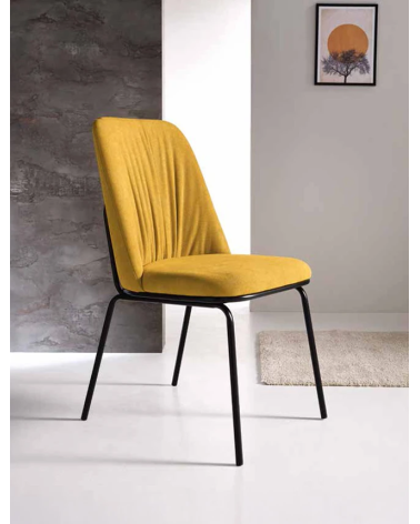 Flaca Upholstered Chair in Fabric | Capodarte