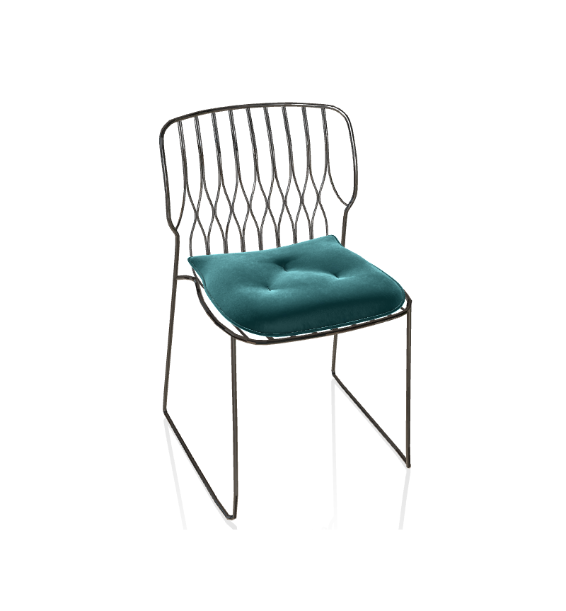 Silla Freak BONTEMPI CASA Plata Natural | Bhome by Arredi Barbàra