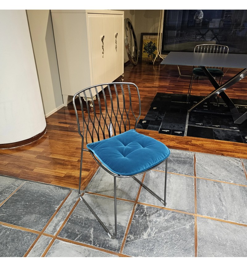 Freak Chair BONTEMPI CASA Natural Silver | Bhome by Arredi Barbàra