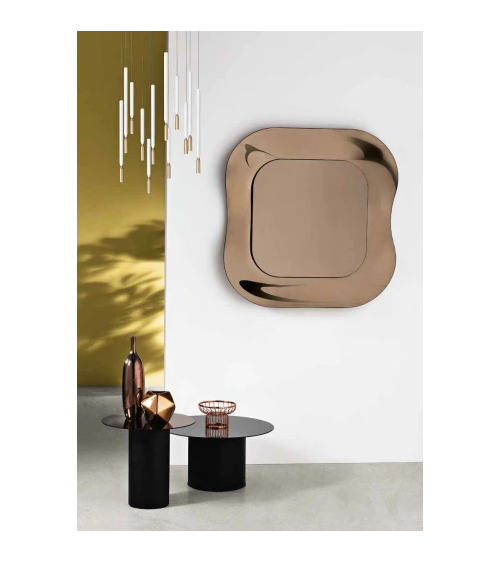 Dune Specchio con Cornice in Vetro Fuso | Capodarte