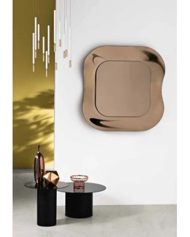 Dune Specchio con Cornice in Vetro Fuso | Capodarte