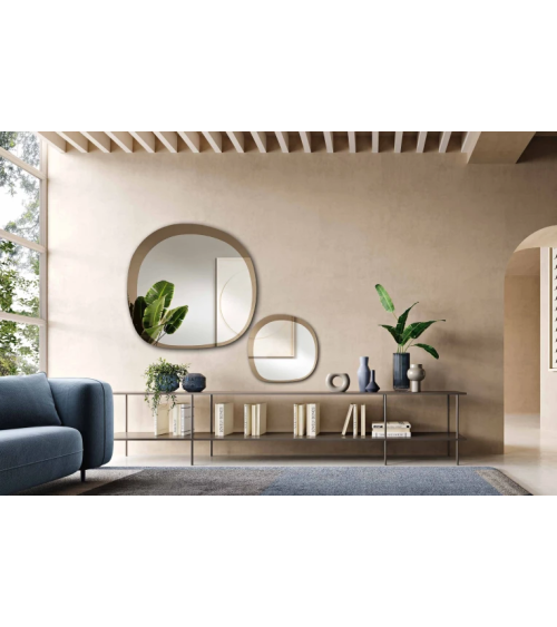Fill Specchio Sagomato con Cornice in Vetro | Capodarte
