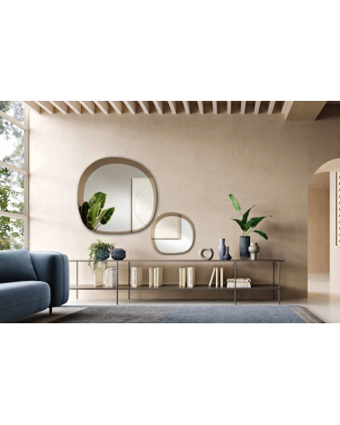 Fill Specchio Sagomato con Cornice in Vetro | Capodarte