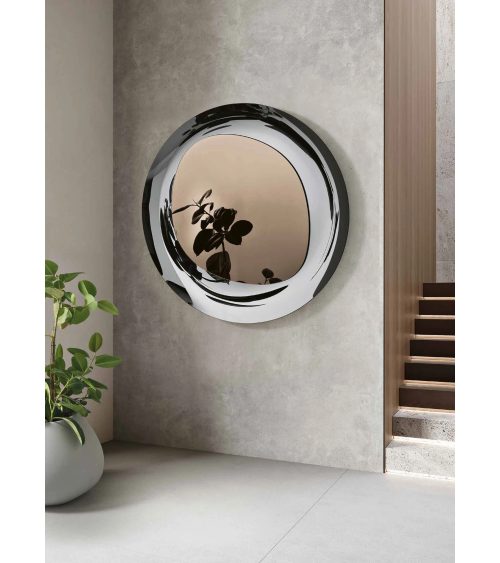 Luxor Specchio Bronzo con Cornice in Vetro Fumé | Capodarte