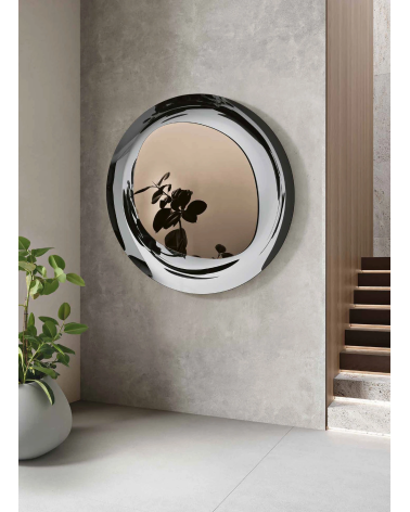 Luxor Specchio Bronzo con Cornice in Vetro Fumé | Capodarte