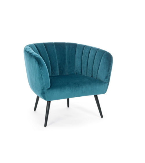 Poltrona Avril BIZZOTTO Velluto Blu | Bhome by Arredi Barbàra