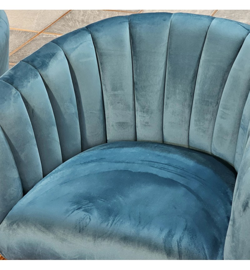 Poltrona Avril BIZZOTTO Velluto Blu | Bhome by Arredi Barbàra