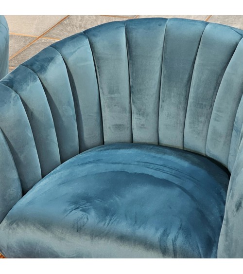 Poltrona Avril BIZZOTTO Velluto Blu | Bhome by Arredi Barbàra