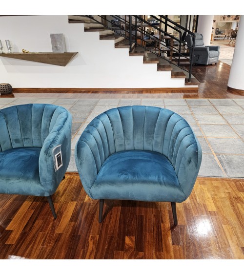 Poltrona Avril BIZZOTTO Velluto Blu | Bhome by Arredi Barbàra