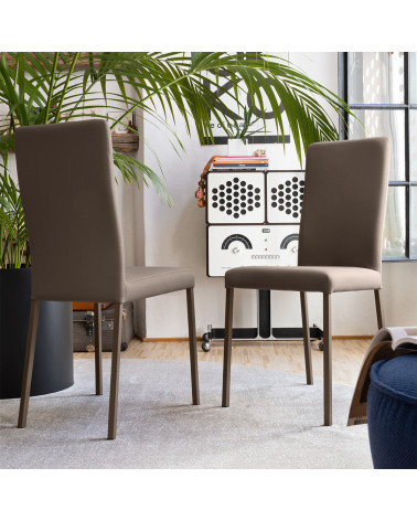 Sedia GARDA CB1525 CONNUBIA in Similpelle | BHOME