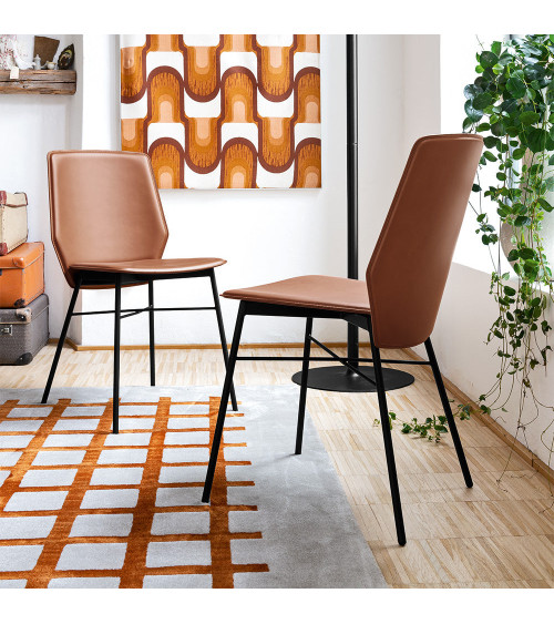 Sedia SIBILLA CB1959 CONNUBIA in Cuoio | BHOME
