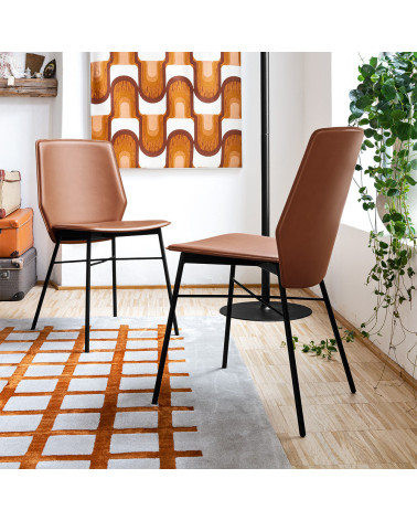Sedia SIBILLA CB1959 CONNUBIA in Cuoio | BHOME
