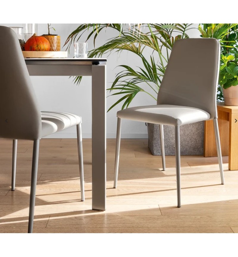 Chaise Club CONNUBIA Taupe | Bhome by Arredi Barbàra