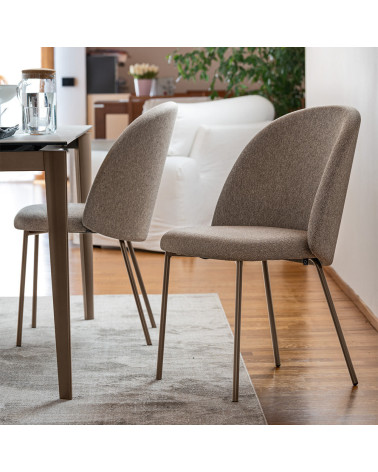 Sedia TUKA MID CB2183 CONNUBIA Imbottita | BHOME