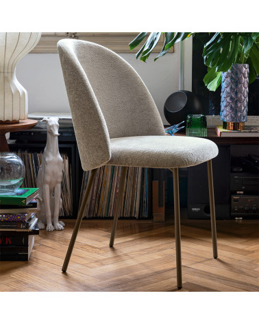 Sedia TUKA MID CB2183 CONNUBIA Imbottita | BHOME