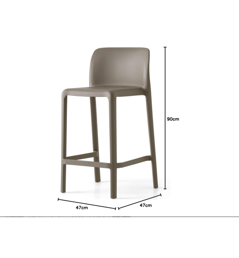 Taburete Bayo CONNUBIA Topo | Bhome by Arredi Barbàra