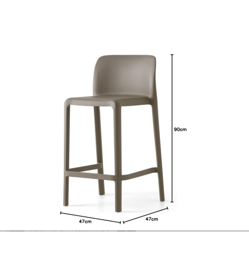 Taburete Bayo CONNUBIA Topo | Bhome by Arredi Barbàra