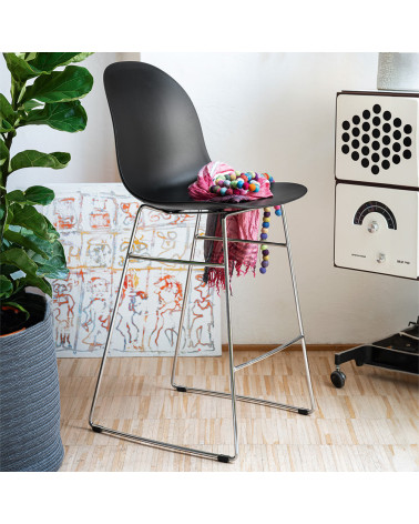 Sgabello ACADEMY CB1674 CONNUBIA in Metallo | BHOME